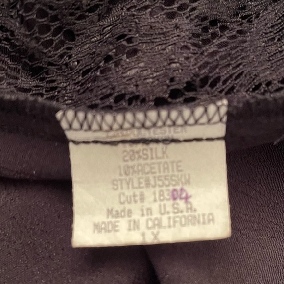 Spencer Alex Black & Cream Vintage 1080’s Kimono Jacket Women’s Size 1X - Picture 12 of 12